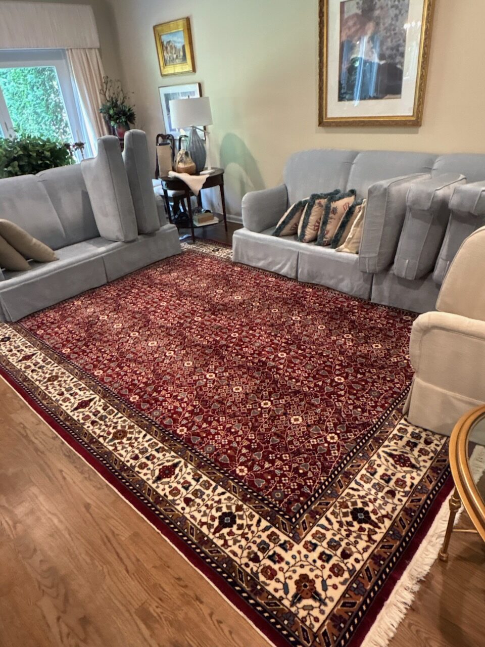 Sofa & area rug, fresh again